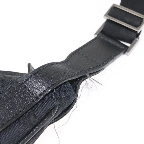 GUCCI GG Canvas Shoulder Bag Black Silver - Picture 9 of 16